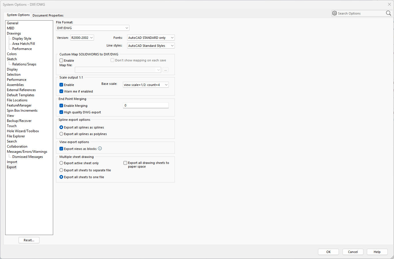 How to Export SOLIDWORKS Drawings to DXF/DWG